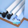 1Pc Wire Cords Cable Hider Cover Wiring Duct Wall Corner Trunking Channel Lead Sleeves Holder