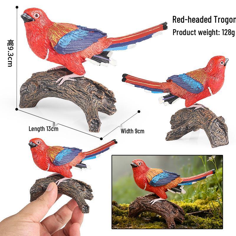 Children's Animal Simulation Toy Set: Eagle, Falcon, Secretary Bird, Owl Figurines