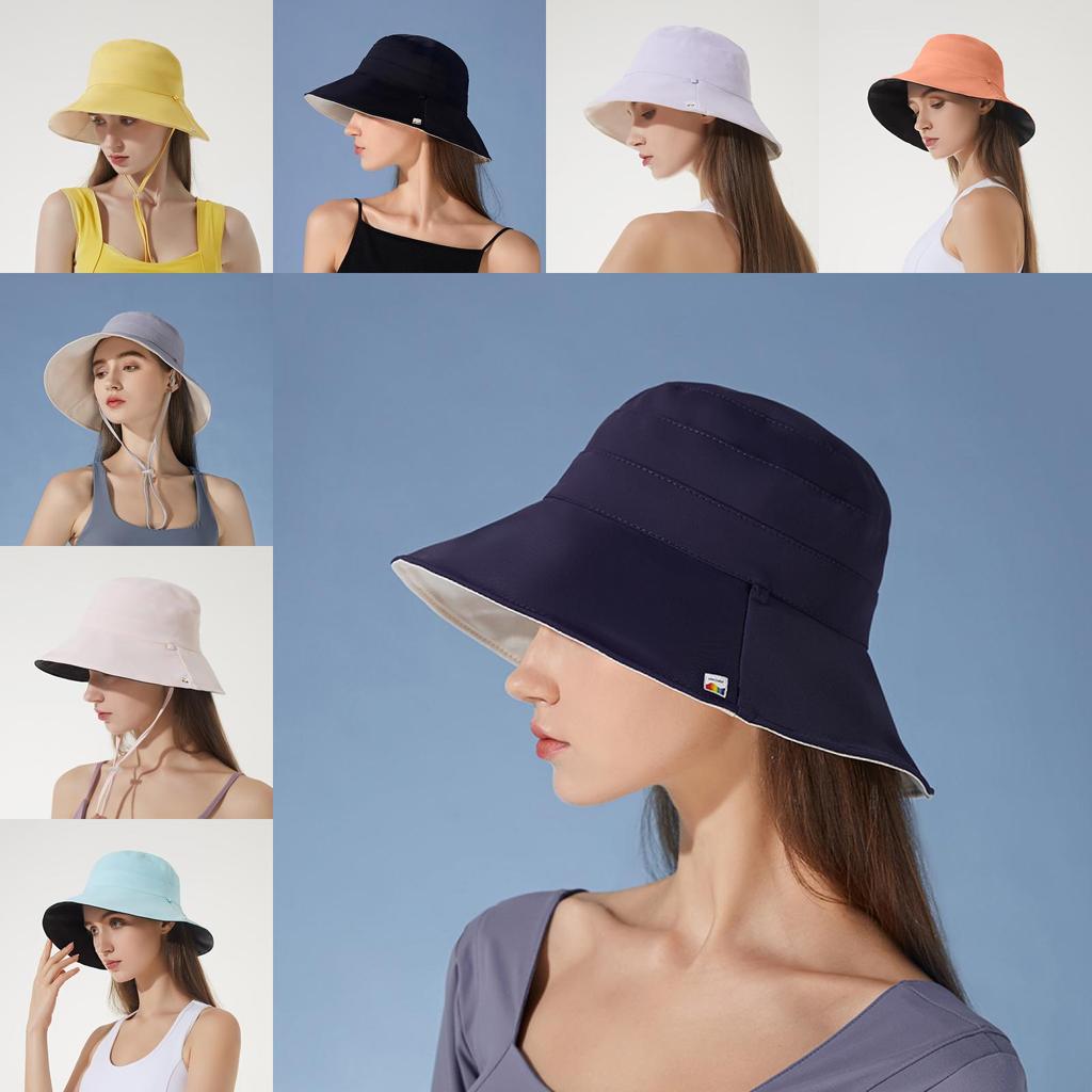 Ice Silk Sun Hat For Women With Wide Brim Uv Protection Summer Fishing Cap Sunshade Accessory