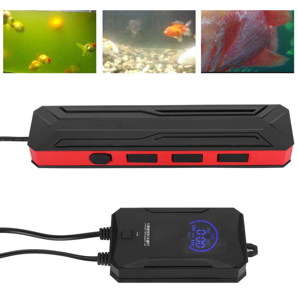 Fish Tank Germicidal UV Light Algae Removal Smart Timing Lights for Home Aquarium