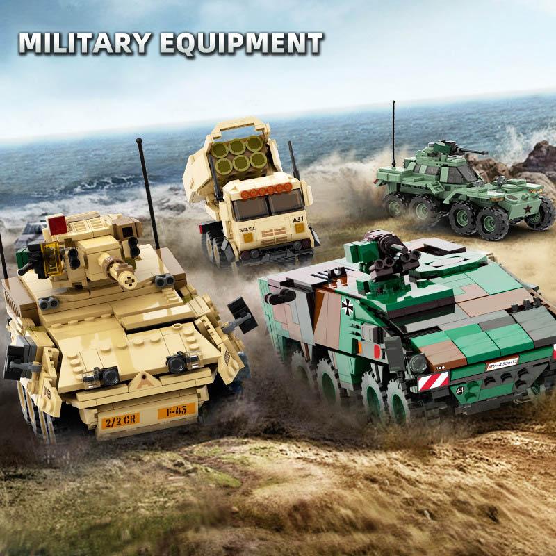 Blocuri de construcție Vehicul blindat DANA-M2 M142 HIMARS Boxer din Al Doilea Război Mondial Militare DIY VPK-7829 BTR-4 Tanc IFV Cărămizi Jucării Cadouri de Crăciun