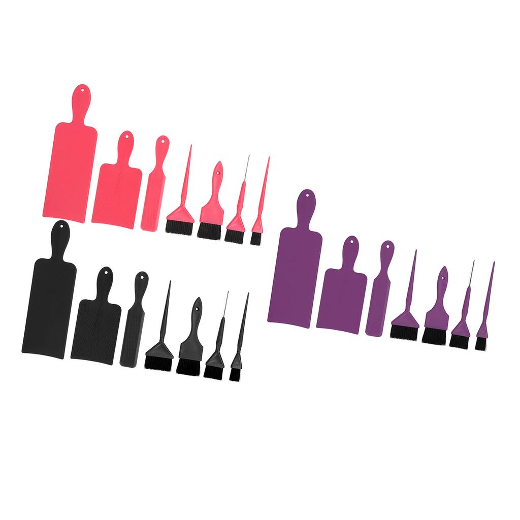 7pcs Hair Dye Tool Set Balayage Board Coloring Brush Hair Highlighting Paddle Brush Tools Hair Salon