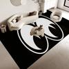 Mooneyes Print Floor Mat INS Style Soft Bedroom Floor House Laundry Room Mat Anti-skid Bedside Area Rugs