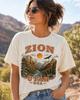 Zion Utah Vintage T-Shirt, Retro National Park Graphic Tee, Desert Mountain Landscape Shirt, Outdoor Travel Tee, Unisex Comfort Colors