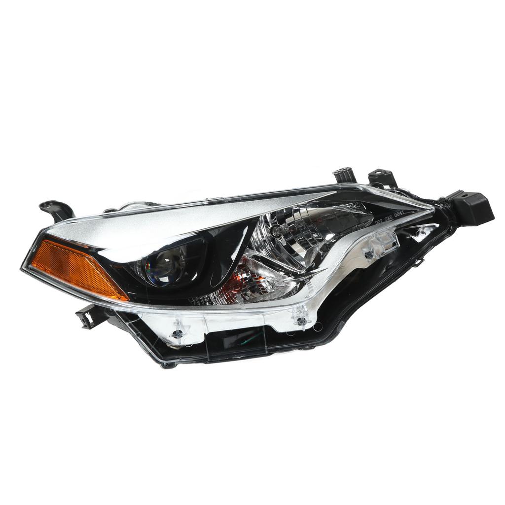 Automobile Front Halogen Headlight Assembly Car Headlight Accessory Replacement for Corolla 2014‑2016 Right: 81110 02E60