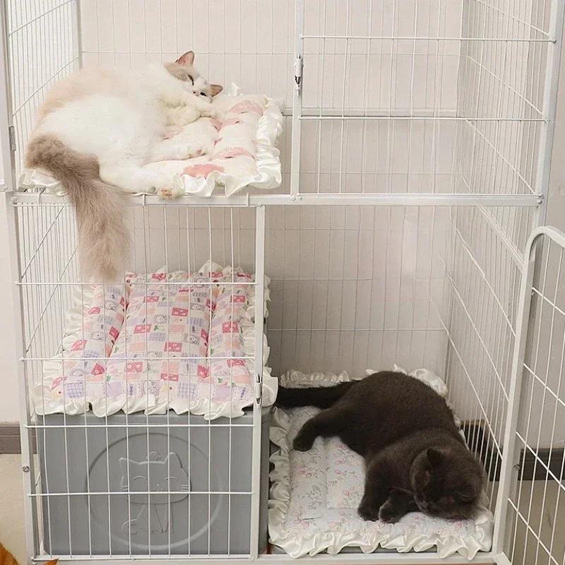 1PC Double sided Pet Sleeping Mat Dog Bed Cat Bed Soft Hair Thickened Blanket Pad Fleece Home Washable Warm Blanket Pet Supplies