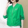 Giacca Estiva da Donna Taglie Forti Cardigan Monocolore Giacca con Collo Alto Giacca Sportiva Outdoor Giacca Leggera Protezione Solare
