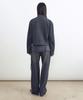 Insilence Woman Surface Slub Straight Denim Dark Grey