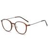 T7182 Round Thin Frame Light Myopia Glasses Frame Female Plain Makeup Literary Flat Mirror Male Tide