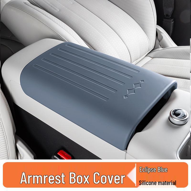 Leopard Titanium 7 Leather Armrest Cover - Enhanced Protection for Car Interior.