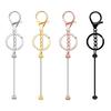 12Pcs DIY Beaded Key Chain Rust-Proof Durable Handmade Keychain Pendants Classroom Reward Keychain Crafting Tools