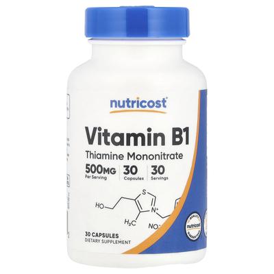 Vitamin B1, 500mg, 30 Kapseln