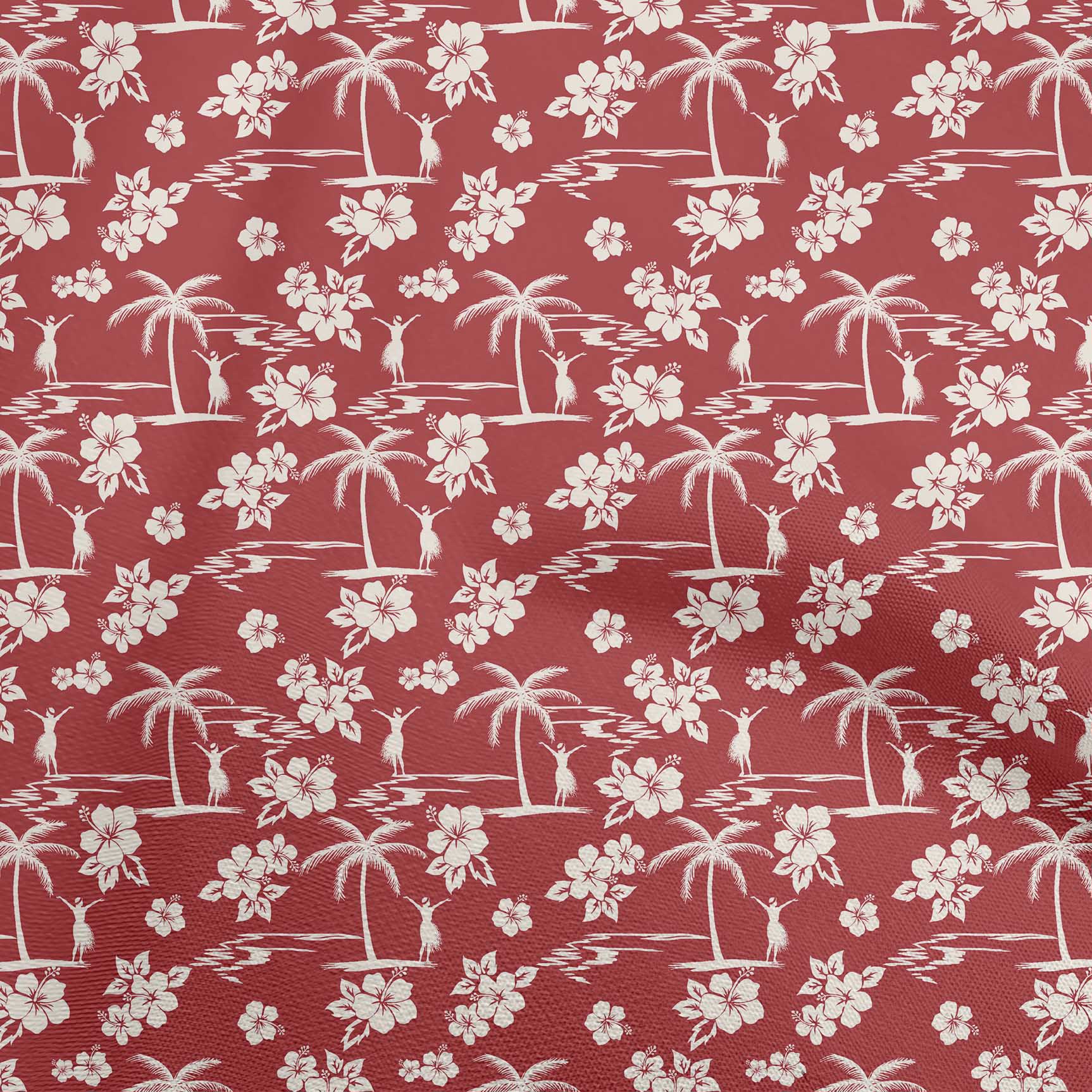 

OneOone Cotton Flex Blue Тропічна сукня Тканина Тканина з принтом у дворі 40 дюймів 42 Inch Wide - Viscose Chiffon червоний