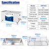 Industrial Ultrasonic Cleaner for Laboratory Use - High Power, Small Size, Ideal for Degreasing and Rust Removal
