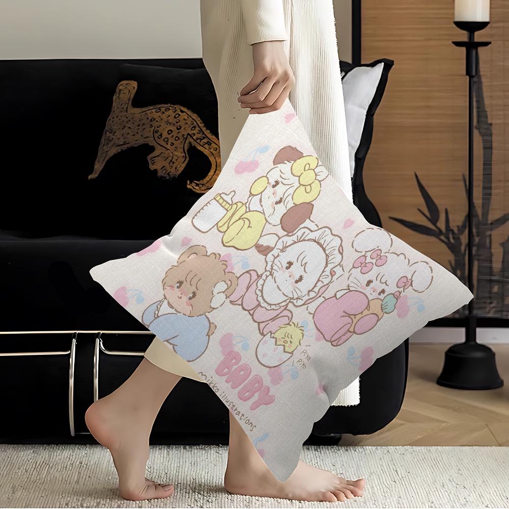 Mikko Anime Pillow Cover Design Cushion Cover Decor Holiday Decorati