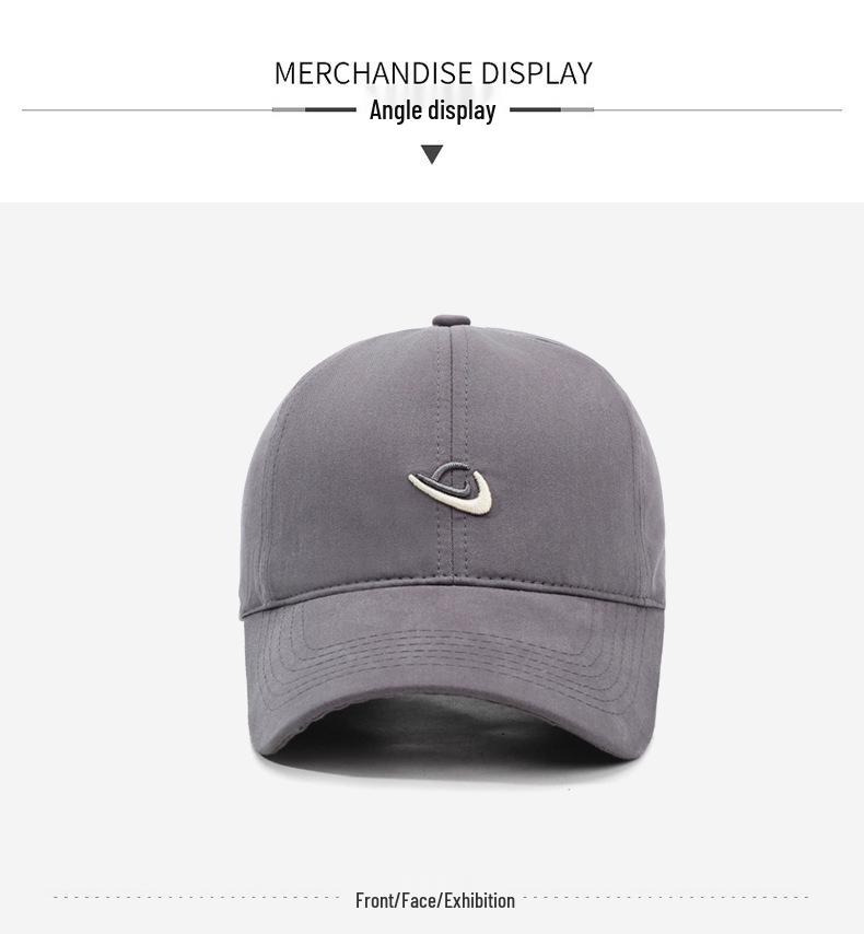 Korean Embroidered Cotton Baseball Cap - Unisex Fashion 2025