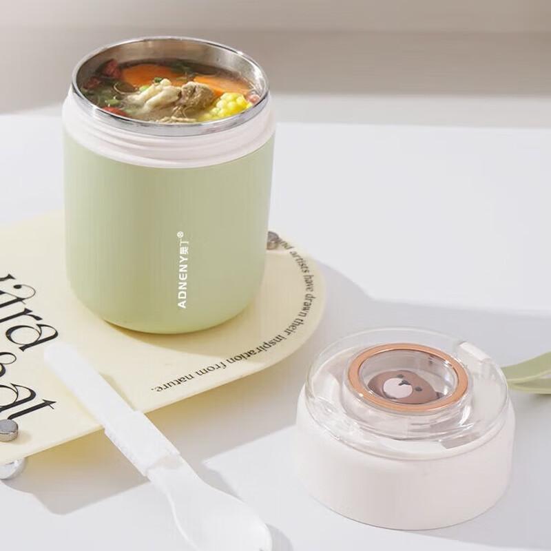 Adneny Love Fashion Series Portable Stainless Steel Soup Mug