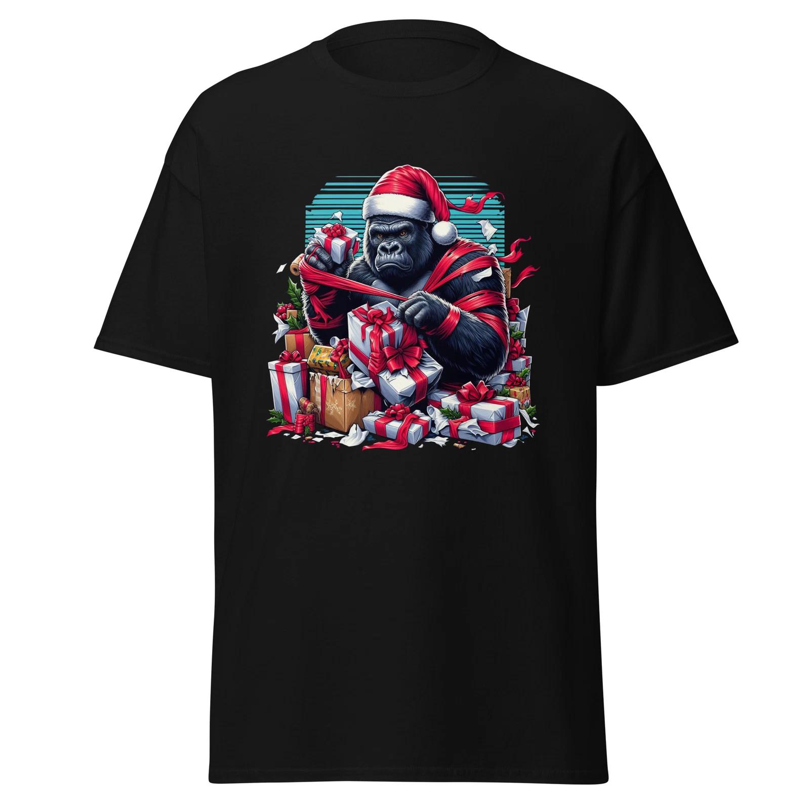 Gorilla Wrapping Christmas Gifts - Unleash the Wild Festive Fun XS
