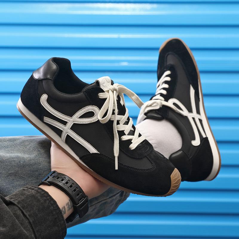 [Thin-soled shoes] Classic retro leather Forrest Gump shoes men's spring 2025 new leisure sports moral training shoes tide