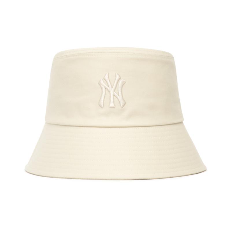 MLB Cotton Bucket Hats Unisex Beige Fashion 3AHT6602N-50BGL