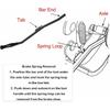 5081 S-Cam Air Brake Spring Tool, Brake Shoes Installer Tool for Heavy Duty Tractors Trailers Diesel Drive Semi-Truck Replace Brake Shoe