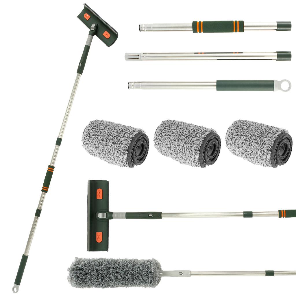 Window Squeegee Cleaner Shower Squeegee 57/89inch Telescopic Window Washing Equipment with Head,and Cleaning Tools High Window