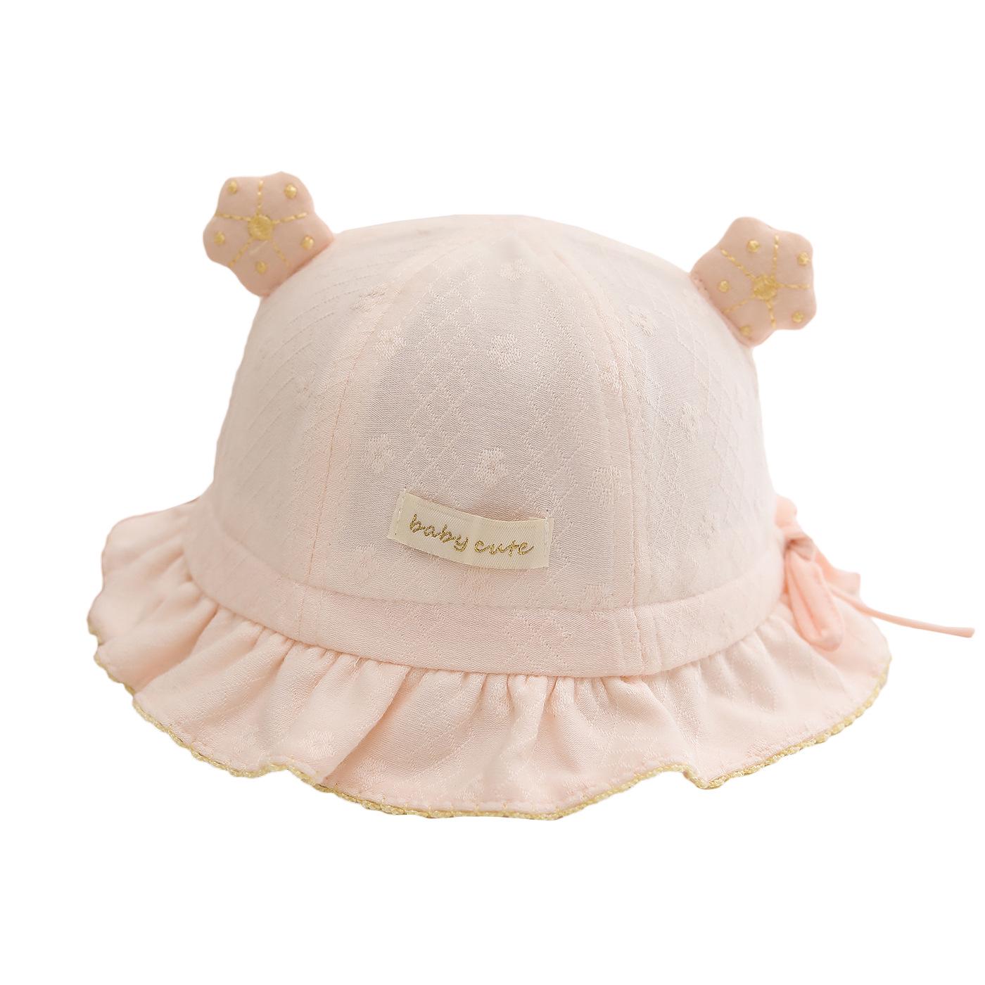 

Чарівний бавовняний сонцезахисний капелюшок для дівчинки на весну та літо Light Pink Fisherman Hat