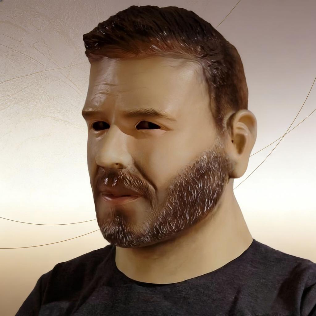 Popular Handsome Young Man Headgear Character Mask, Can Be Labeled and Quality Inspected
