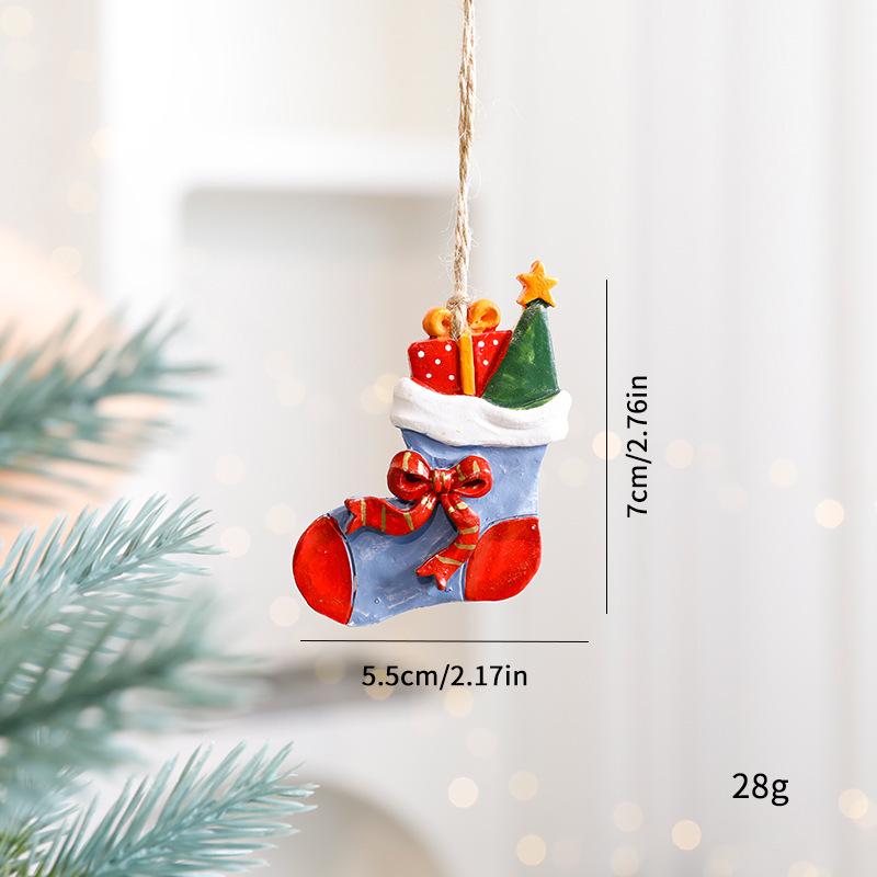 Cross-Border Reindeer Christmas Tree Ornaments Resin Ornaments