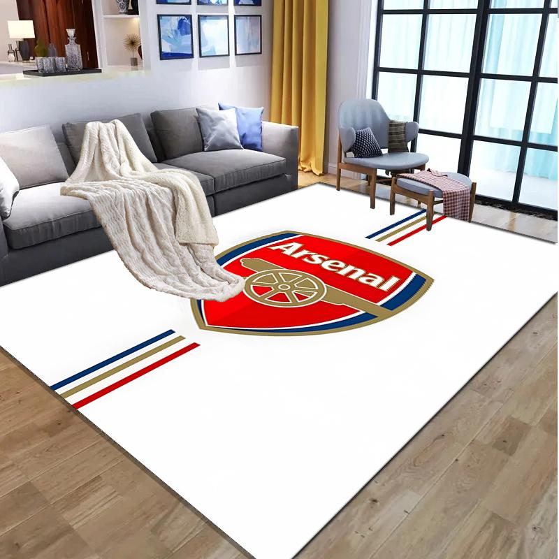 Arsenal F.C Pattern Rug, Indoor/Outdoor Mat, for Picnic, Gameroom, Bedroom, Office, Living Room, Home Decor Carpet, Birthday Gift