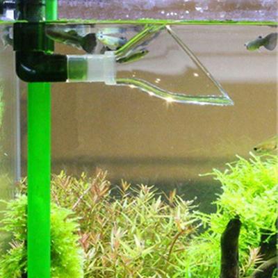 Tubo Uscita a Corno per Acquario in Vetro Acrilico Tubo Acqua Filtro Acquario