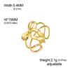 Cazador Cute Bowknot Rings Trend 2026 Stainless Steel Jewelry Adjustable Rings for Women Party Wedding Brithday Gifts New