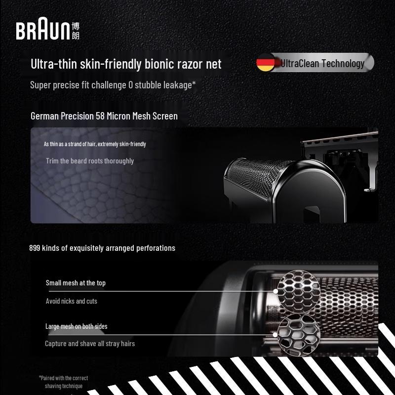 Braun Series 9 9077cc Wet & Dry Electric Shaver CN plug (adapter included)