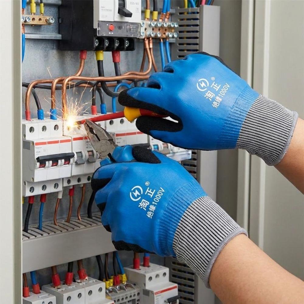 Withstanding Voltage 1000 V Electrician Insulating Gloves Safety Protective Gloves Protection Work