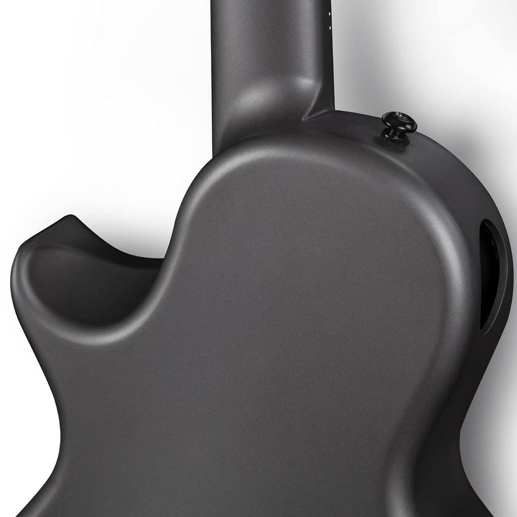 Enya Nova Go Acoustic Guitar, Carbon Fiber Mini Beginner Kit, Includes Guitar Case and Straps (Black)