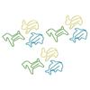 32 Box Paper Clips 3 Colors Innovative Pony Rabbit Dolphin Combo Small Metal Paperclips for Paperwor