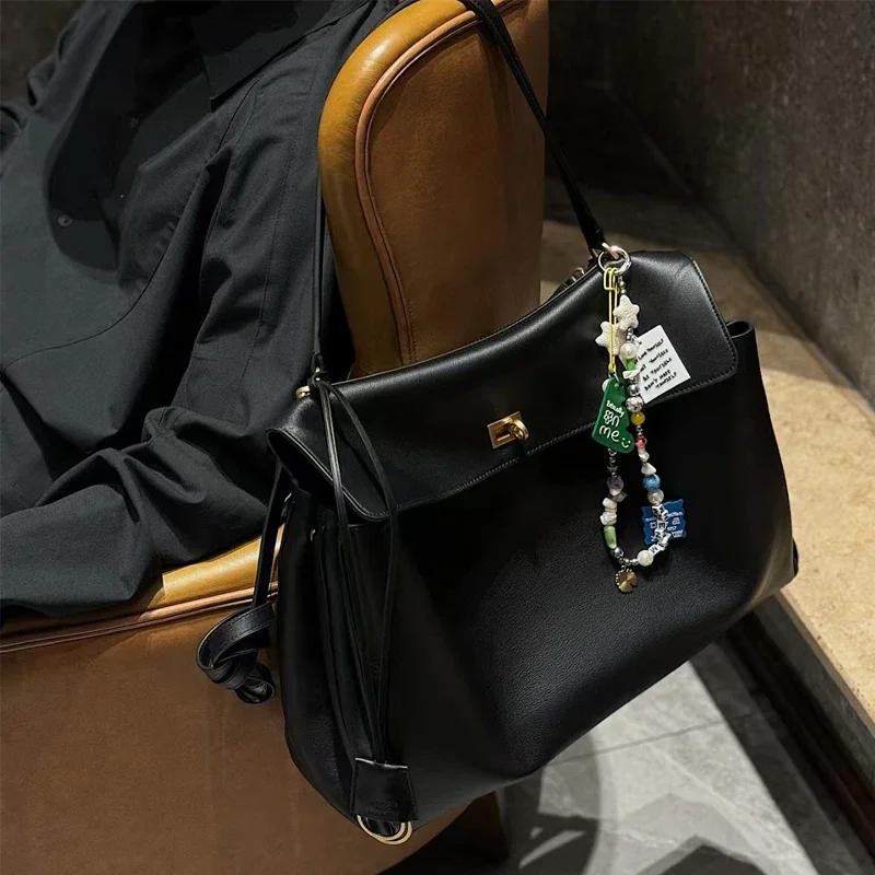 Nuova Borsa Rodeobag Grande Capacità in Pelle da Donna con Serratura Avanzata Fashi Borsa Sottobraccio ad Alta Sensibilità