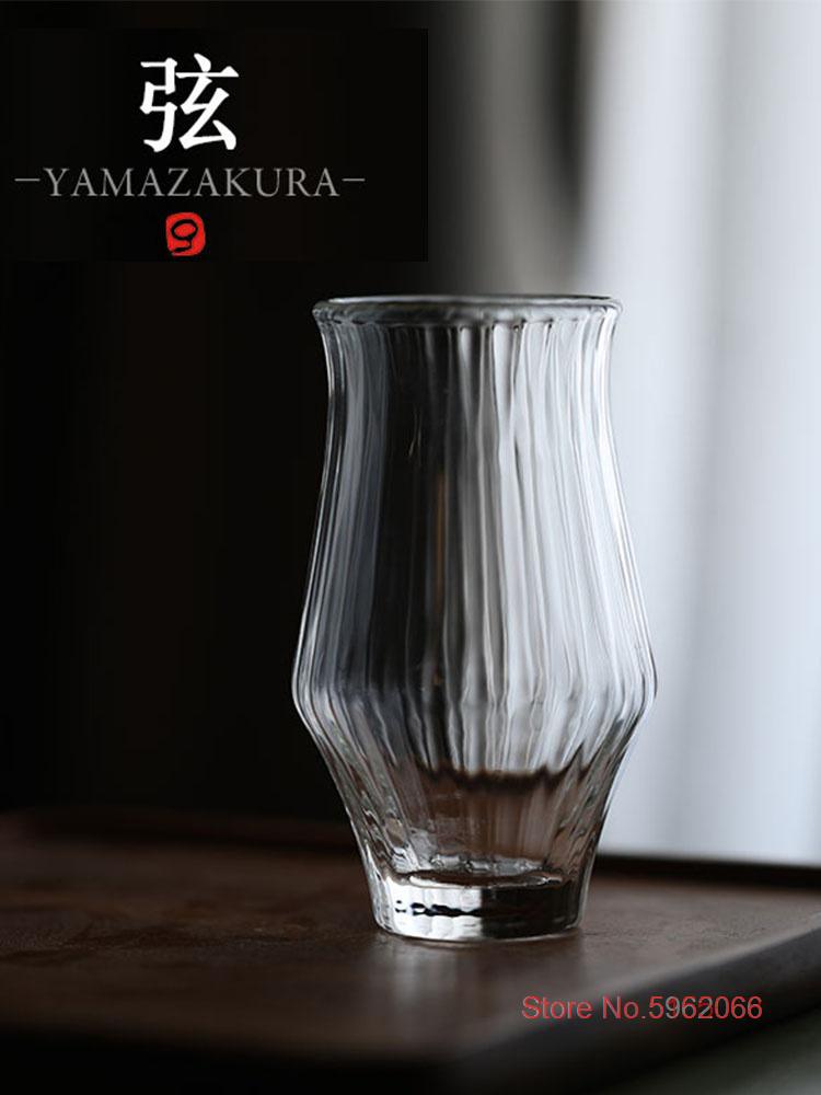 Chamvin Design Work YAMAZAKURA Whiskey Cup Music Japanese Style Wire Wine Glass Tulip Cognac Brandy Copita Nosing Sake Wineglass