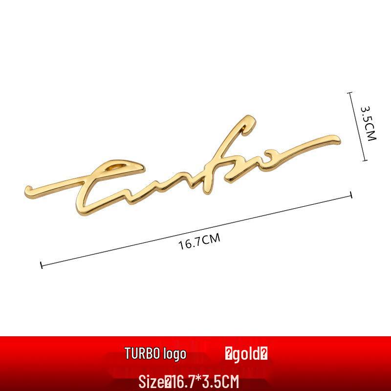 Эмблема Sport с турбонаддувом: Металлическая наклейка на заднюю дверь для персонализированных турбо-автомобилей
