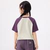 Xiaoyinman Girls' Color-Blocked Printed T-shirt