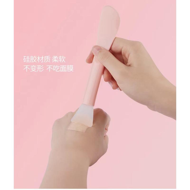 Two Purpose Silicone Facial Mask Brush Mud Mask Applicator Spatula