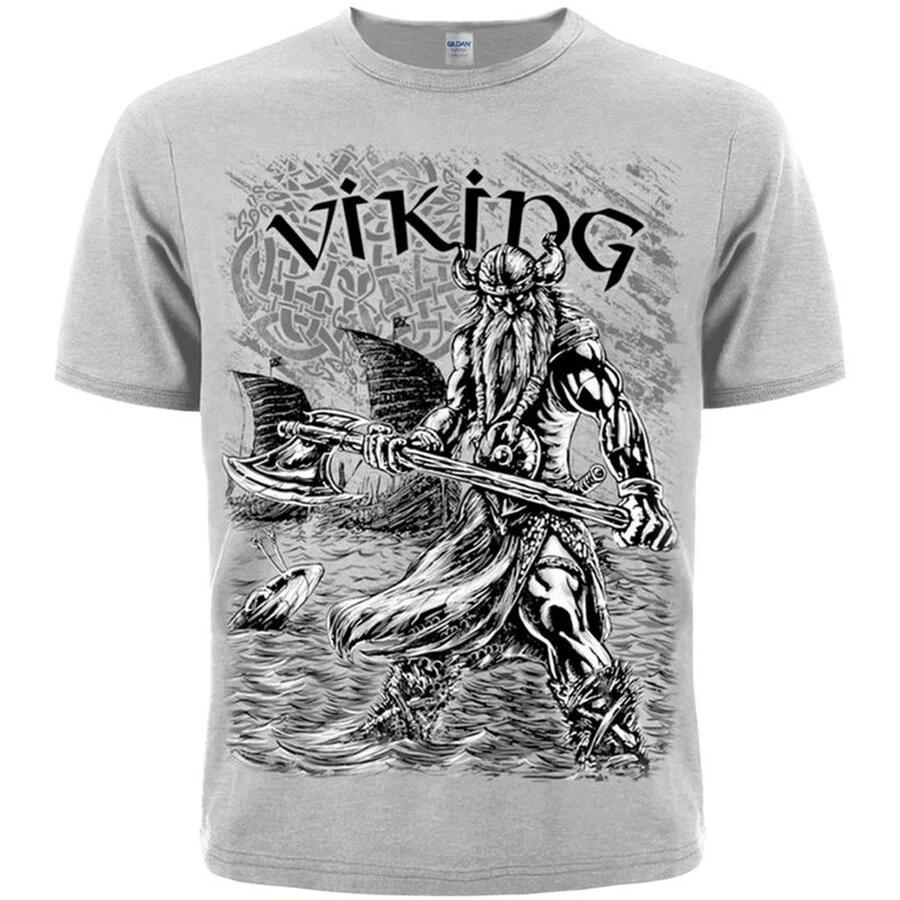

Viking t sh Melange Grey color Amon Amarth Bathory M