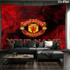 Manchester United F Custom Name Wall Tapestry Aesthetic Wall Hanging Printed Fabric Blanket Decorative Tapestries for Bedroom Living Room Home Decor