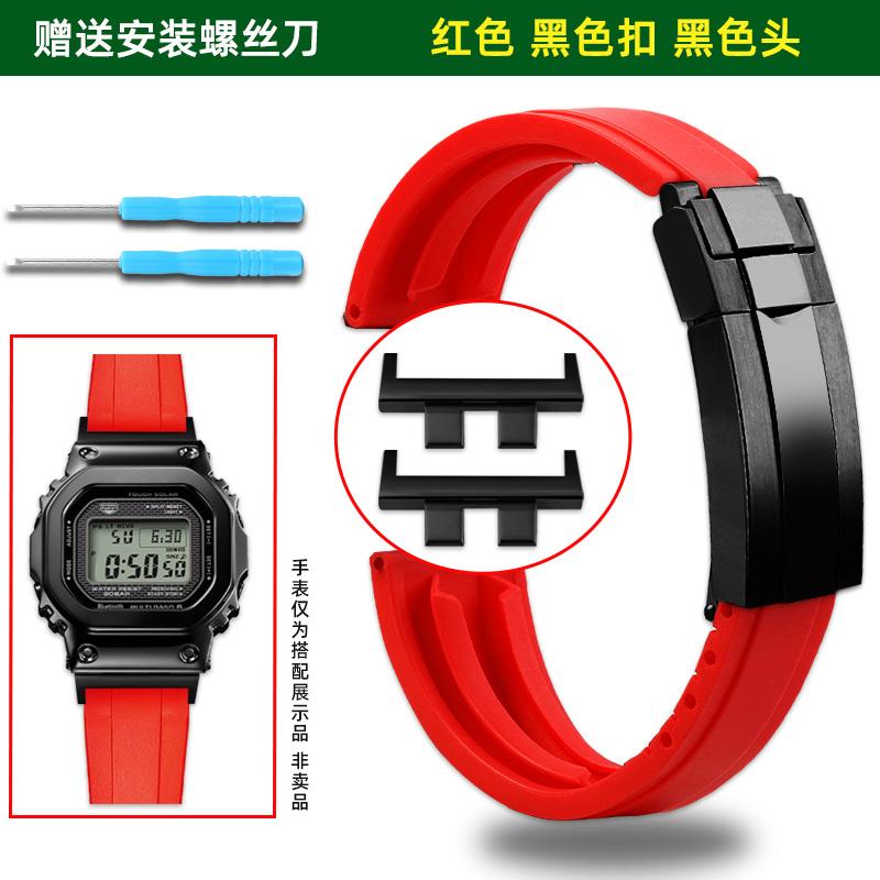 For Casio G-Shock GM-B2100 B2100 Rubber Strap Replacement Band for GMW-B5000 Folding buckle Watch Strap, Men's  Accessories