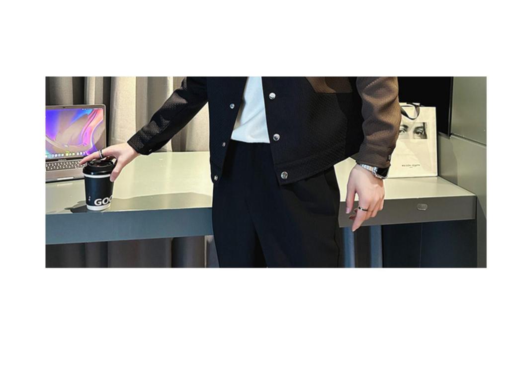 Herren Trendige Kontrastfarben Reversjacke - 2023 Frühling & Herbst Lässige Mode.