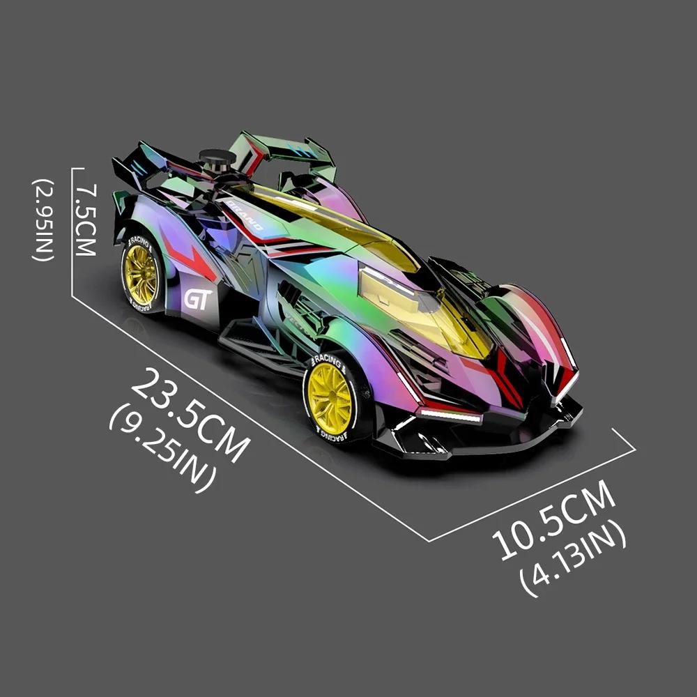 Non-Toxic 2.4G Rc Racing Dazzing Lights Spray Drift Car Model Kids Toys 4-Wheel Drive Remote Control High Speed Vehicle Children Birthday Gift