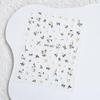 Spring Floral Embossed Nail Art Stickers: Fresh Ice Flower and Wearable Designs