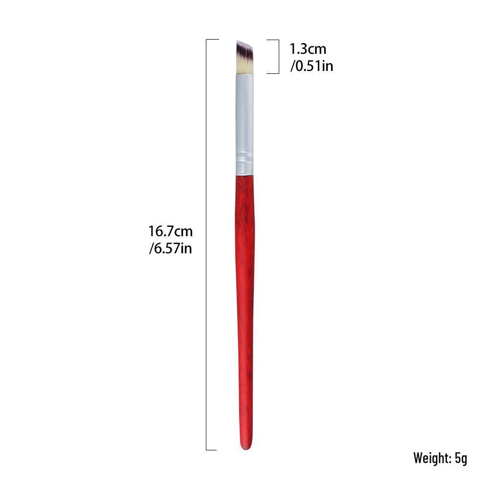 

Кисть для градиентного нейл-арта с ручкой из розового дерева - Инструмент для доттинга для начинающих, скошенная круглая головка