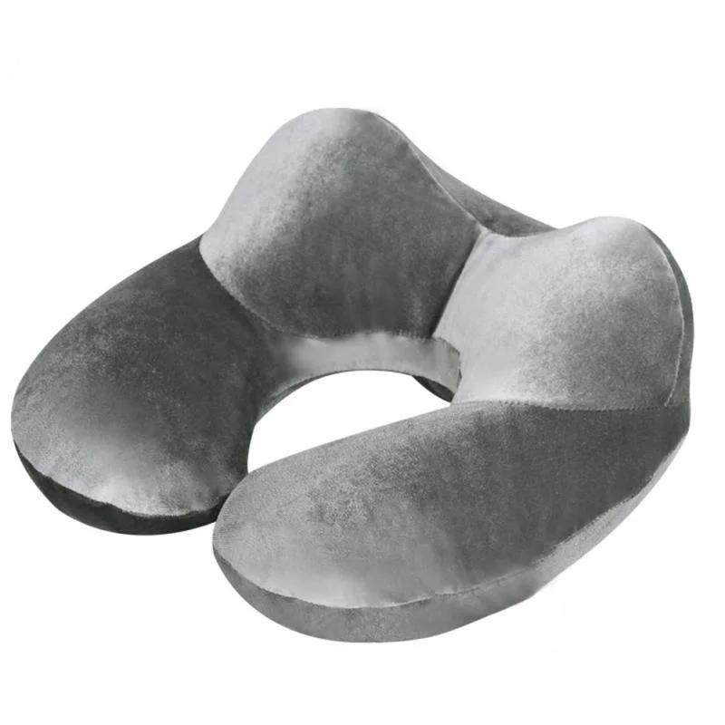 

U-Shape Travel Pillow 4Colors Comfortable Pillows for Sleep for Airplane Inflatable Neck Pillow Travel Accessories Home Textile 31x31x14 cm