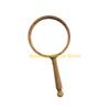 F26C Aspherical Lens 10X Magnifier with Retro Wooden Handle Not Fatigue Magnifying Glass for Detailed Observation Home Decors